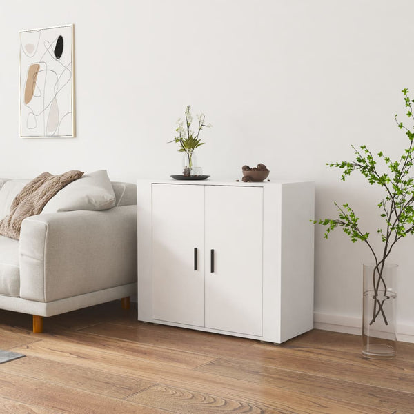 Sideboard White 80X33x70 Cm Engineered Wood Sideboards & Buffets