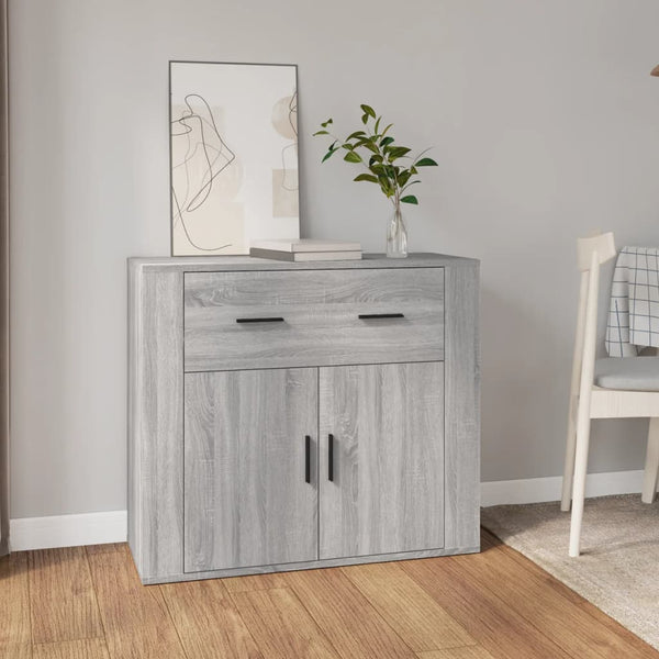 Sideboard Grey Sonoma 80X33x70 Cm Engineered Wood Sideboards & Buffets