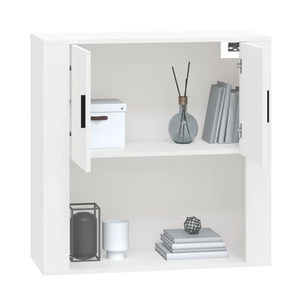 Wall Cabinet White 80X33x80 Cm Engineered Wood Cabinets & Cupboards