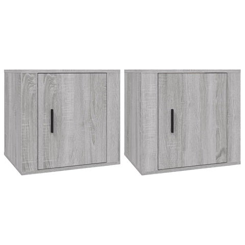 Bedside Cabinets 2 Pcs Grey Sonoma 50X39x47 Cm Bedside Tables