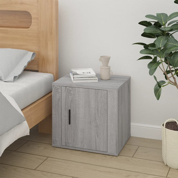 Bedside Cabinets 2 Pcs Grey Sonoma 50X39x47 Cm Bedside Tables