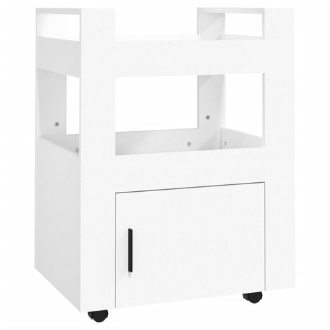 Kitchen Trolley White 60X45x80 Cm Engineered Wood Kitchen Carts