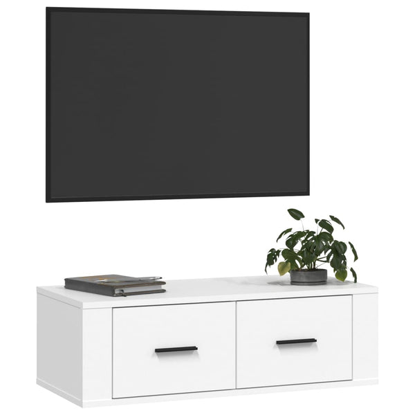 Hanging Tv Cabinet White 80X36x25 Cm Engineered Wood Tv Stands & Entertainment Units