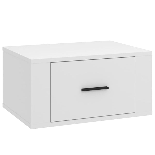 Wall Mounted Bedside Cabinet White 50X36x25 Cm Bedside Tables