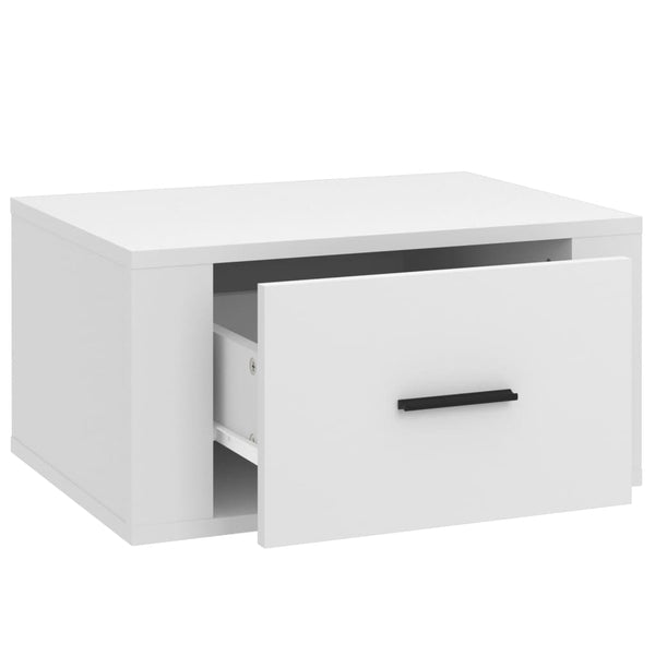 Wall Mounted Bedside Cabinet White 50X36x25 Cm Bedside Tables