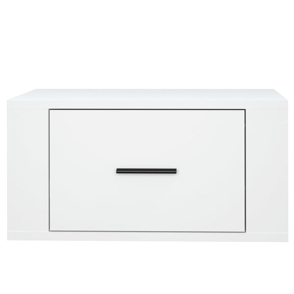 Wall Mounted Bedside Cabinets 2 Pcs White 50X36x25 Cm Bedside Tables