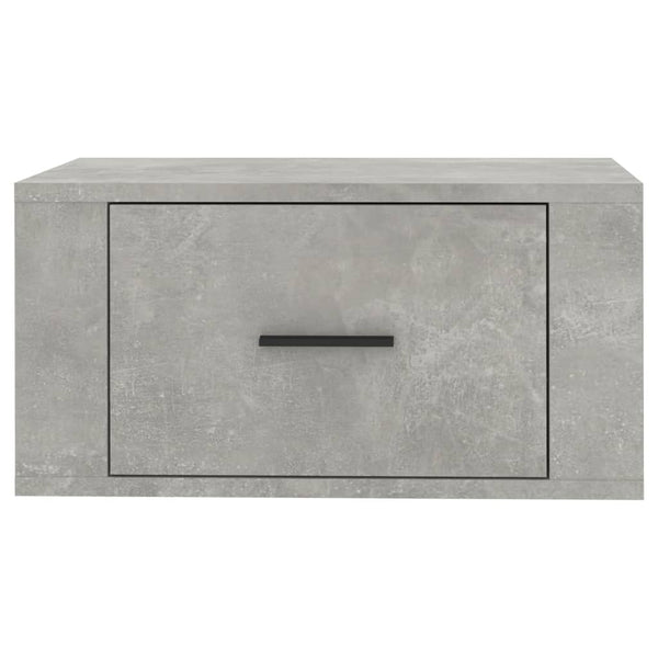 Wall Mounted Bedside Cabinets 2 Pcs Concrete Grey 50X36x25 Cm Bedside Tables