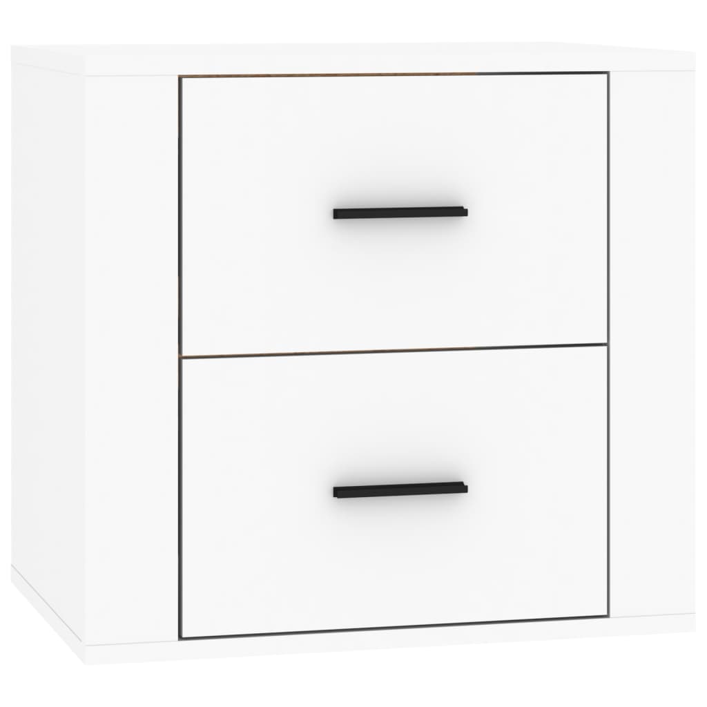 Wall Mounted Bedside Cabinet White 50X36x47 Cm Bedside Tables
