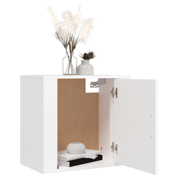 Wall Mounted Bedside Cabinet White 50X30x47 Cm Bedside Tables