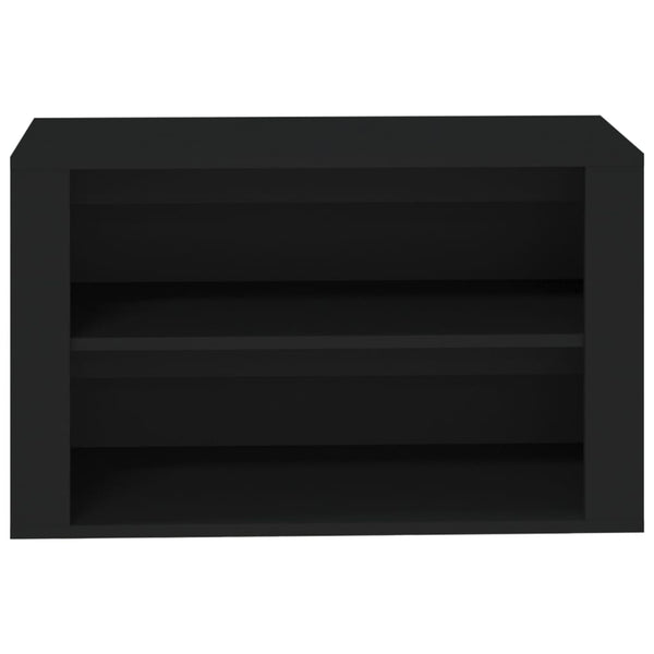 Shoe Rack Black 75X35x45 Cm Engineered Wood Shoe Racks