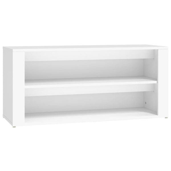 Shoe Rack White 100X35x45 Cm Engineered Wood Shoe Racks
