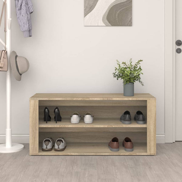 Shoe Rack Sonoma Oak 100X35x45 Cm Engineered Wood Shoe Racks