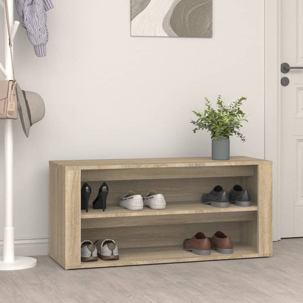 Shoe Rack Sonoma Oak 100X35x45 Cm Engineered Wood Shoe Racks