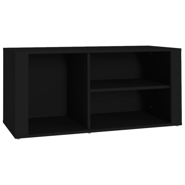 Shoe Cabinet Black 100X35x45 Cm Engineered Wood Shoe Cabinets