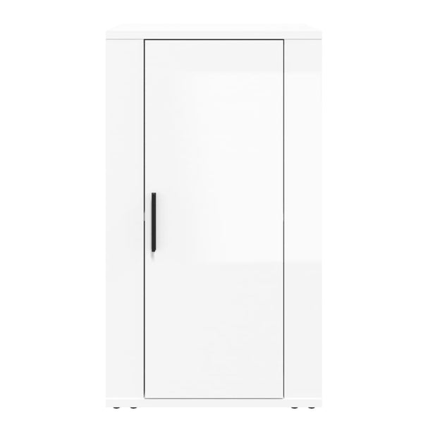 Sideboard High Gloss White 40X33x70 Cm Engineered Wood Sideboards & Buffets