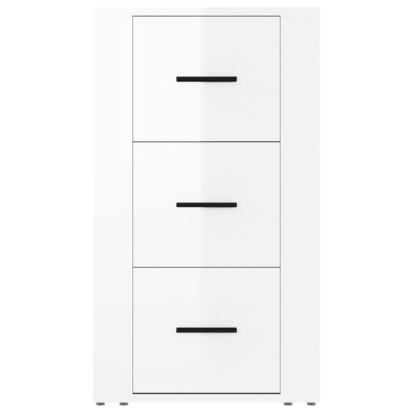 Vidaxl Sideboard High Gloss White 40X33x70 Cm Engineered Wood Sideboards & Buffets