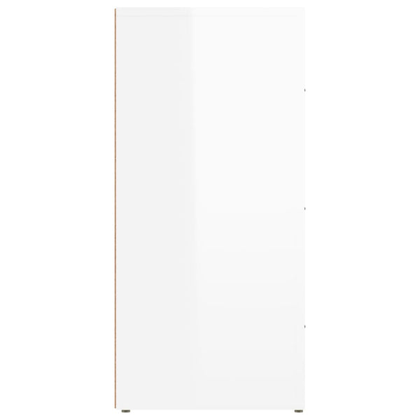 Vidaxl Sideboard High Gloss White 40X33x70 Cm Engineered Wood Sideboards & Buffets