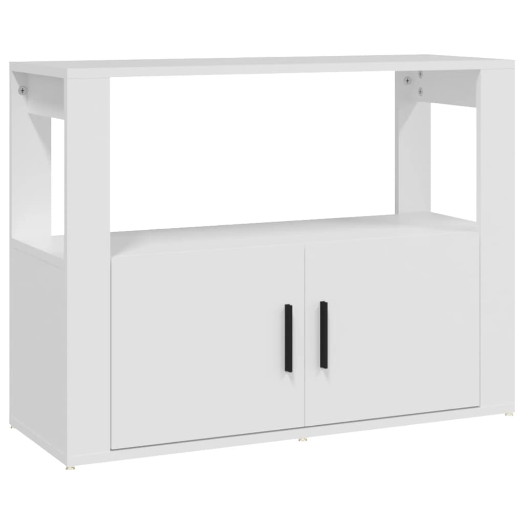 Sideboard White 80X30x60 Cm Engineered Wood Sideboards & Buffets