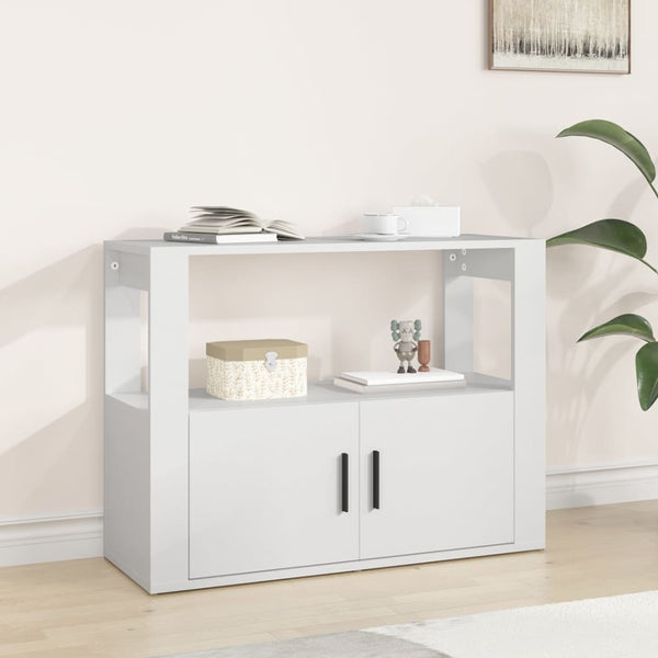 Sideboard White 80X30x60 Cm Engineered Wood Sideboards & Buffets