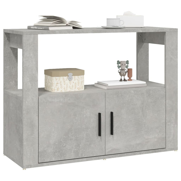 Sideboard Concrete Grey 80X30x60 Cm Engineered Wood Sideboards & Buffets