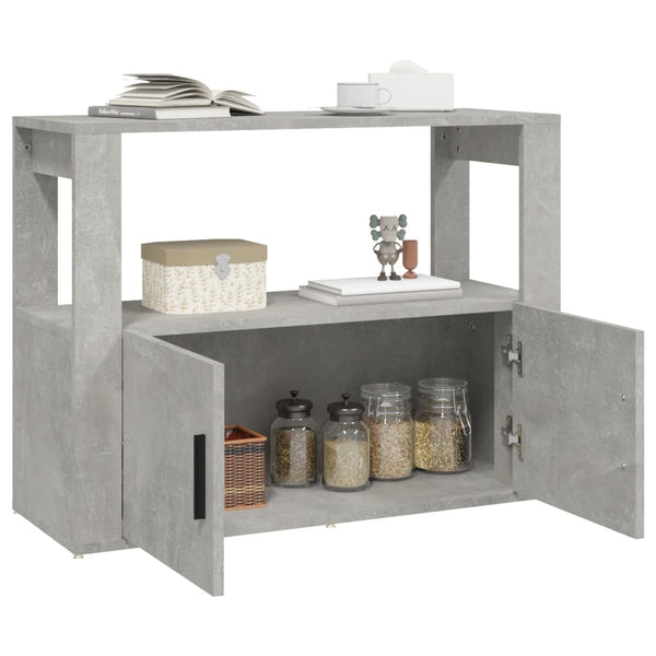 Sideboard Concrete Grey 80X30x60 Cm Engineered Wood Sideboards & Buffets