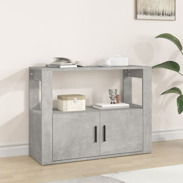 Sideboard Concrete Grey 80X30x60 Cm Engineered Wood Sideboards & Buffets