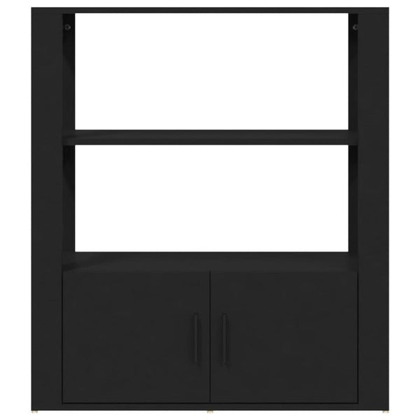 Sideboard Black 80X30x90 Cm Engineered Wood Sideboards & Buffets