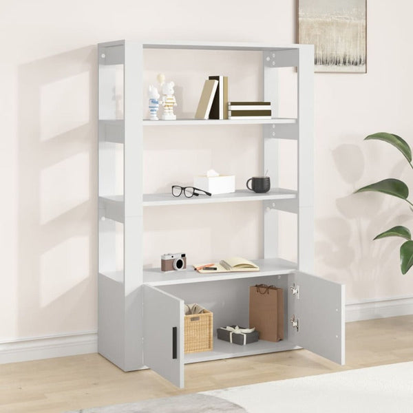 Sideboards & Buffets Sideboard White 80X30x119.5 Cm Engineered Wood