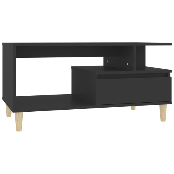 Coffee Table Black 90X49x45 Cm Engineered Wood Coffee Tables