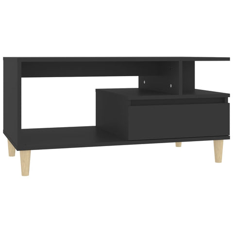 Coffee Table Black 90X49x45 Cm Engineered Wood Coffee Tables