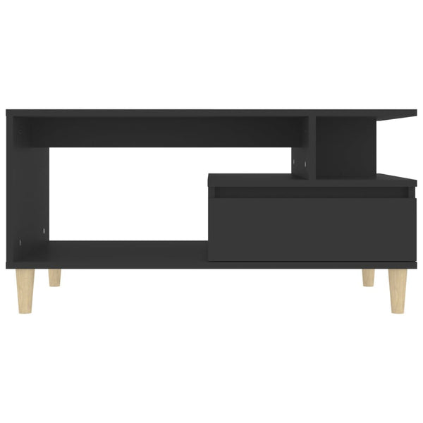 Coffee Table Black 90X49x45 Cm Engineered Wood Coffee Tables