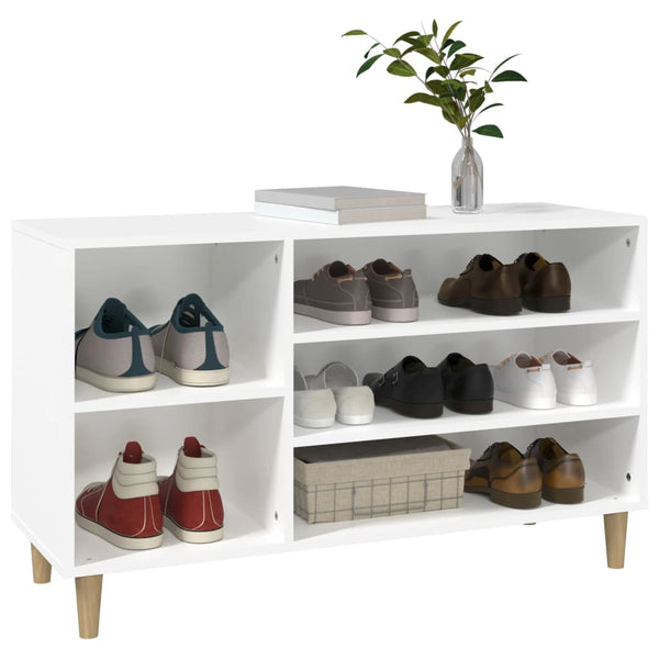 Shoe Cabinet White 102X36x60 Cm Engineered Wood Shoe Cabinets