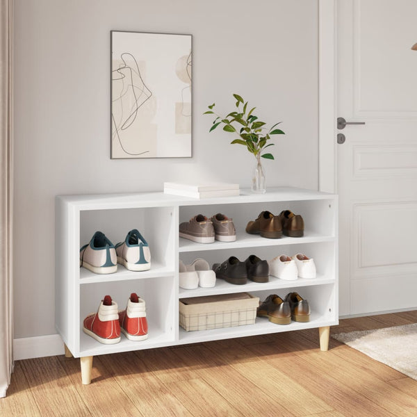 Shoe Cabinet White 102X36x60 Cm Engineered Wood Shoe Cabinets