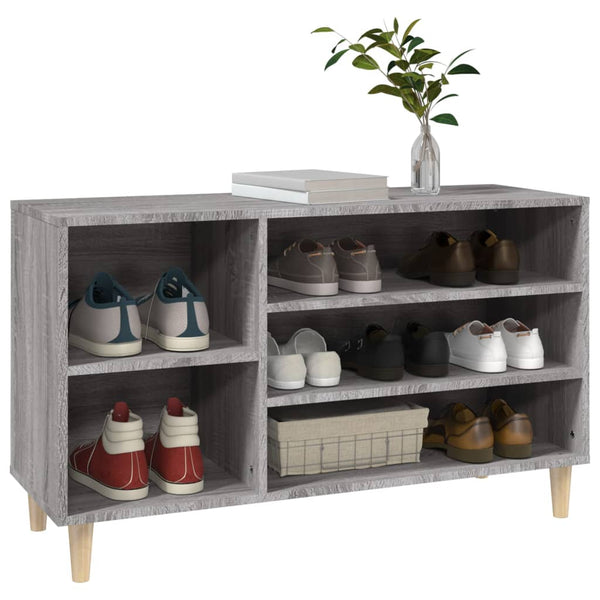 Shoe Cabinet Grey Sonoma 102X36x60 Cm Engineered Wood Shoe Cabinets