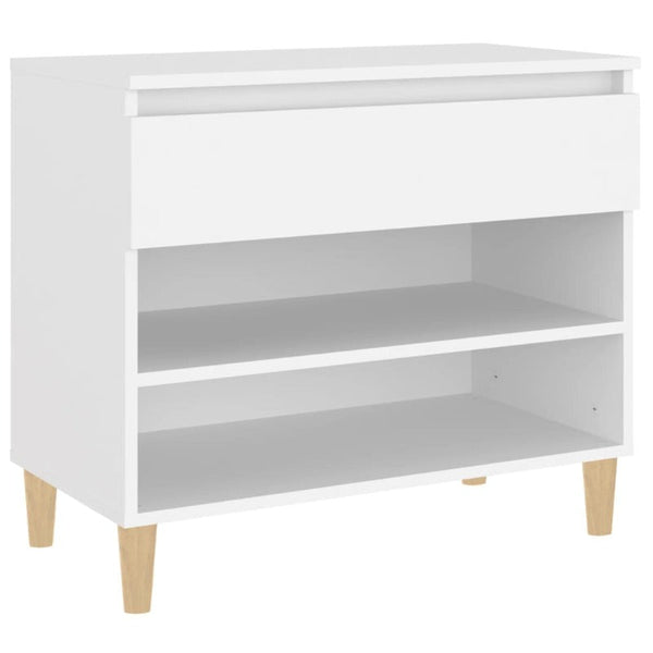 Shoe Cabinets Shoe Cabinet White 70X36x60 Cm Engineered Wood