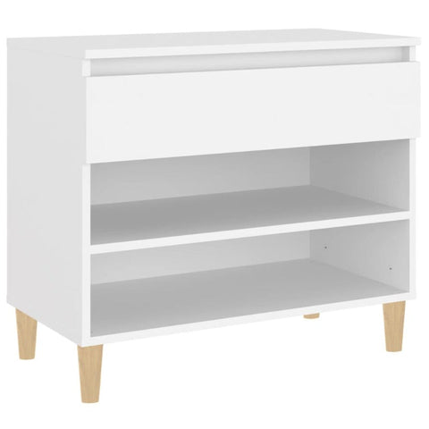 Shoe Cabinets Shoe Cabinet White 70X36x60 Cm Engineered Wood