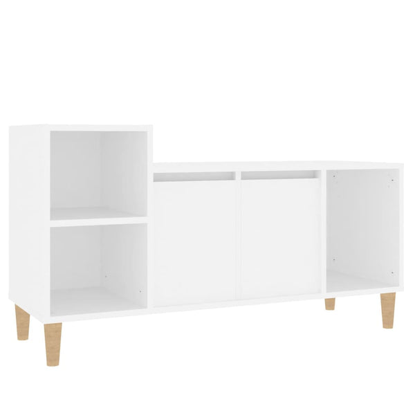 Tv Cabinet White 100X35x55 Cm Engineered Wood Tv Stands & Entertainment Units