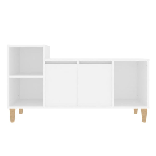 Tv Cabinet White 100X35x55 Cm Engineered Wood Tv Stands & Entertainment Units