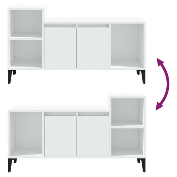 TV Stands & Entertainment Units Tv Cabinet White 100X35x55 Cm Engineered Wood