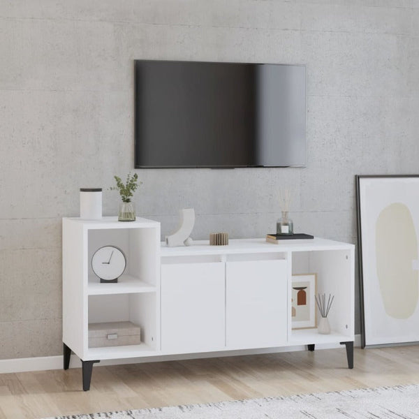 TV Stands & Entertainment Units Tv Cabinet White 100X35x55 Cm Engineered Wood
