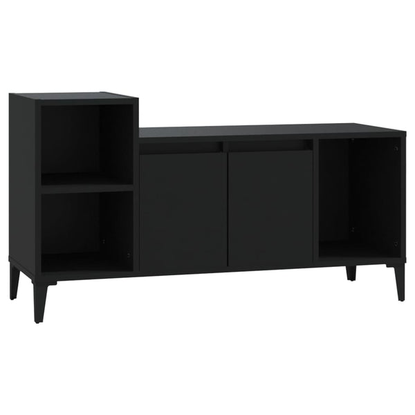 Tv Cabinet Black 100X35x55 Cm Engineered Wood Tv Stands & Entertainment Units