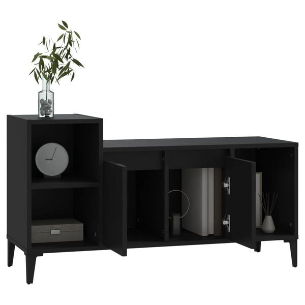 Tv Cabinet Black 100X35x55 Cm Engineered Wood Tv Stands & Entertainment Units