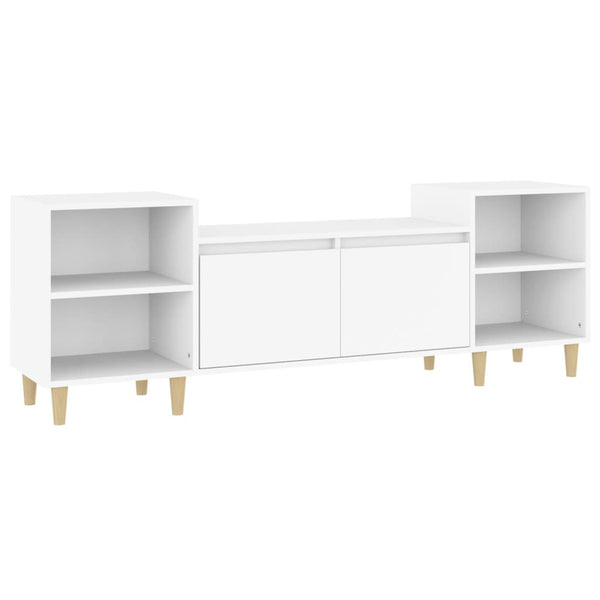 Tv Cabinet White 160X35x55 Cm Engineered Wood Tv Stands & Entertainment Units