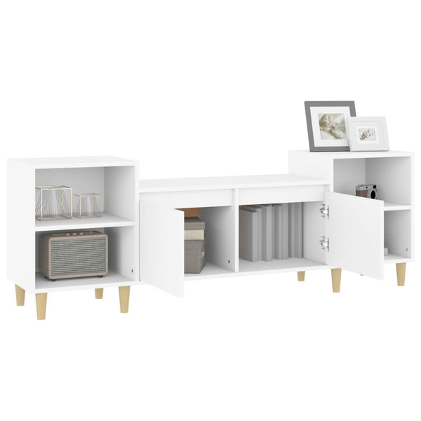 Tv Cabinet White 160X35x55 Cm Engineered Wood Tv Stands & Entertainment Units