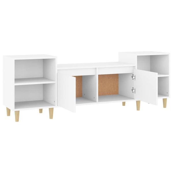 Tv Cabinet White 160X35x55 Cm Engineered Wood Tv Stands & Entertainment Units