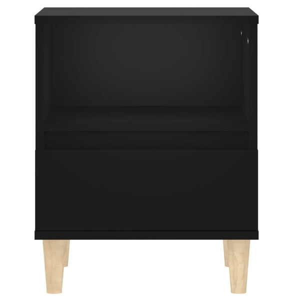 Bedside Cabinets 2 Pcs Black 40X35x50 Cm Bedside Tables