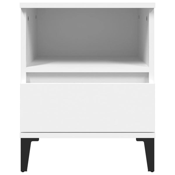 Bedside Cabinet White 40X35x50 Cm