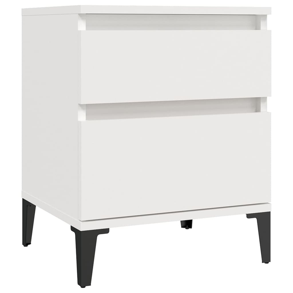 Bedside Cabinet White 40X35x50 Cm Bedside Tables