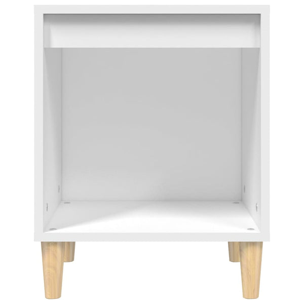Bedside Cabinet White 40X35x50 Cm Engineered Wood Bedside Tables