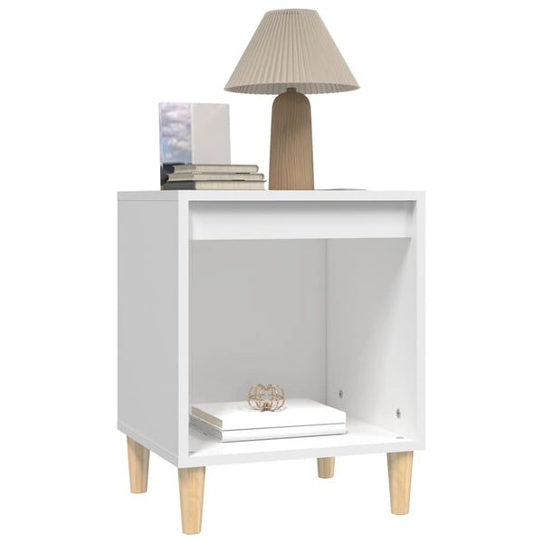 Bedside Cabinets 2 Pcs White 40X35x50 Cm Bedside Tables